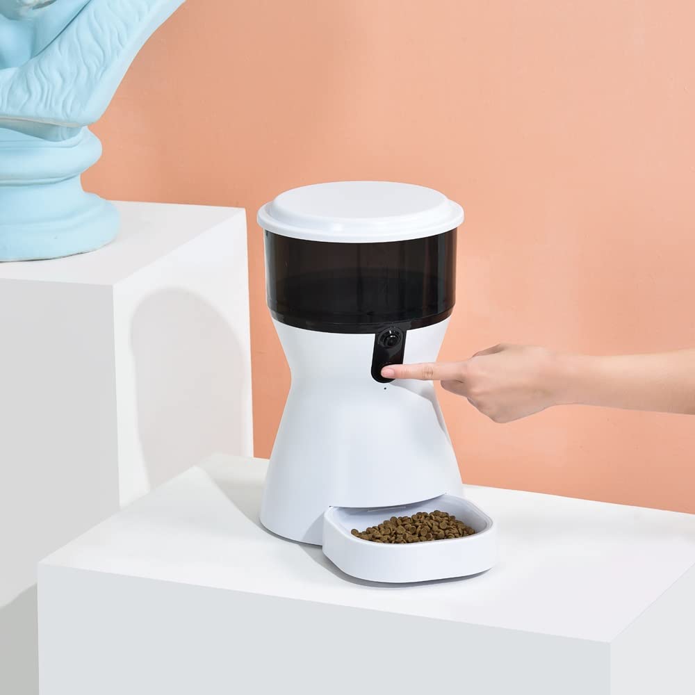 KLGHNMJ 4L Intelligent Feeder Timing Automatic for Cats Dogs Dry Food Pets Smart Dispenser Dish