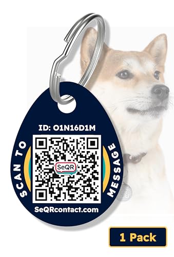 SeQR Privacy Smart Dog Tags with Custom QR Codes