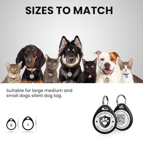 ilFindYou Personalized QR Code Dog Collar ID Tag