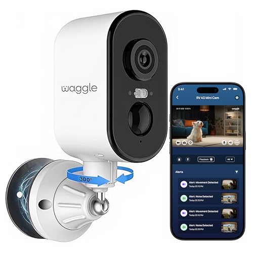 Waggle 4G LTE RV Pet Safety Camera Monitor for Dogs