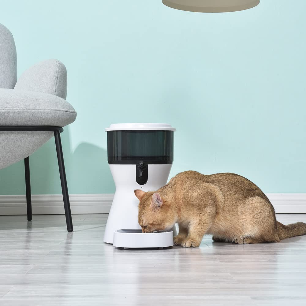 KLGHNMJ 4L Intelligent Feeder Timing Automatic for Cats Dogs Dry Food Pets Smart Dispenser Dish