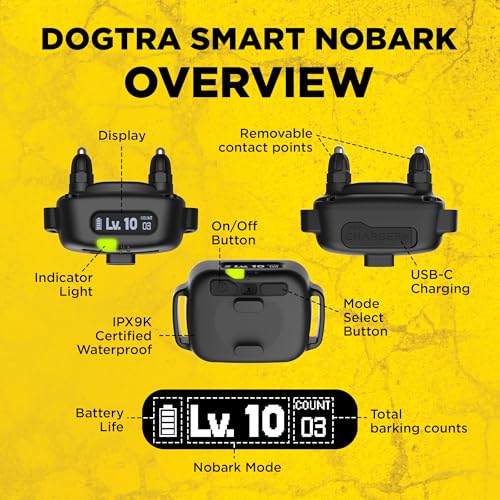 Dogtra Smart NoBark Waterproof App Bark Collar