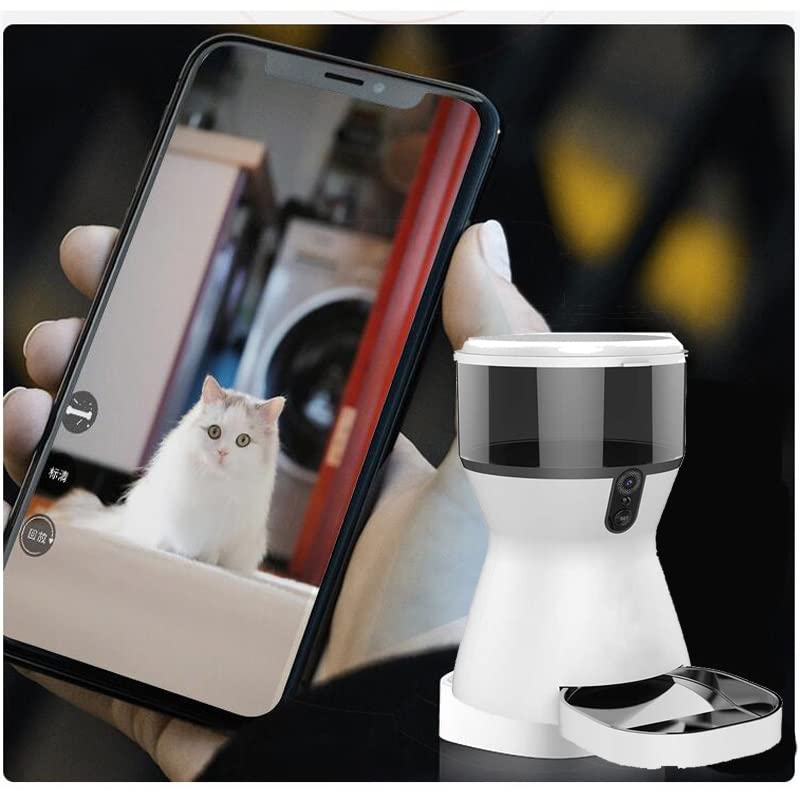 KLGHNMJ 4L Intelligent Feeder Timing Automatic for Cats Dogs Dry Food Pets Smart Dispenser Dish