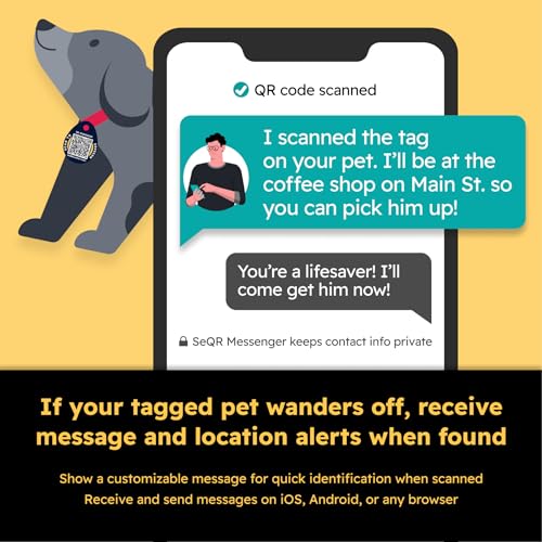 SeQR Privacy Smart Dog Tags with Custom QR Codes