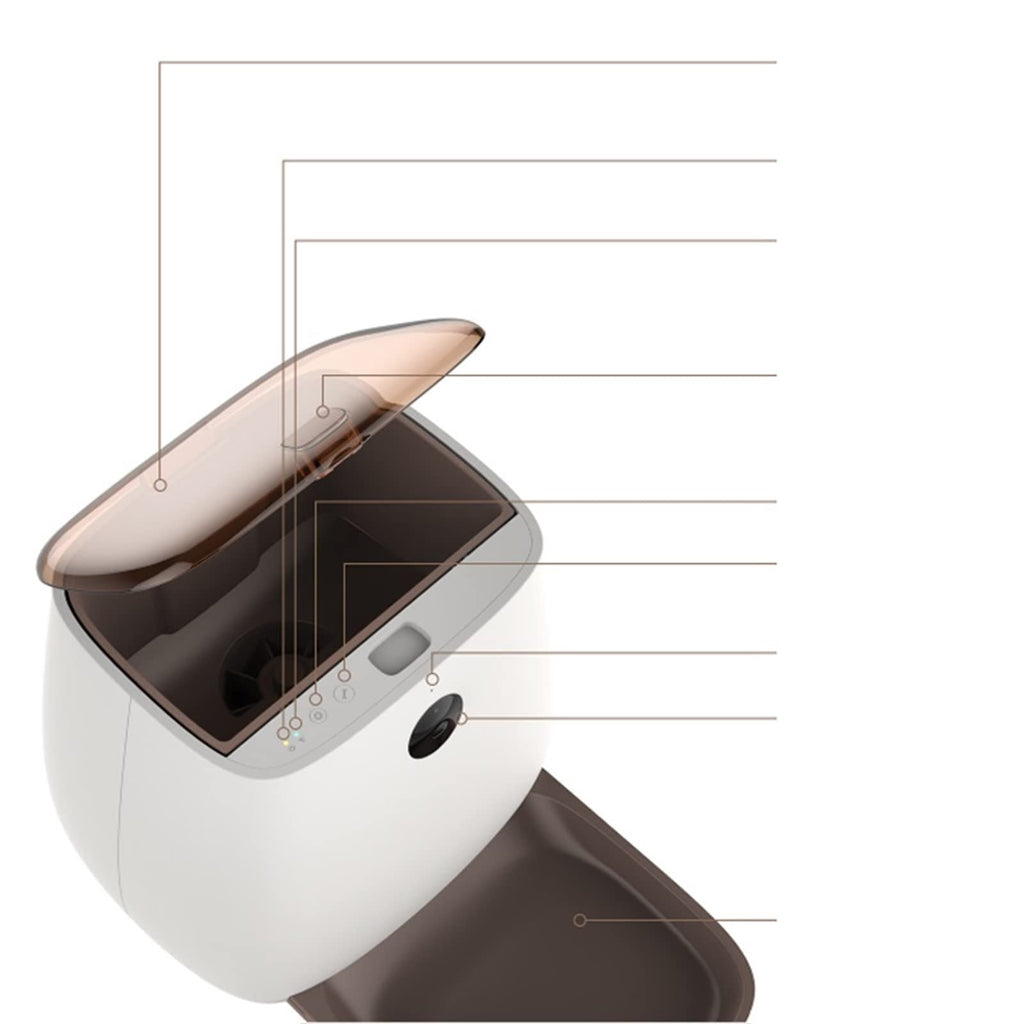 MENGKK Cat Automatic Feeders Feeder Pet Dispenser for Cat and Dog Travel Supply Automatic Smart Slow Time Amount of Food Bowl
