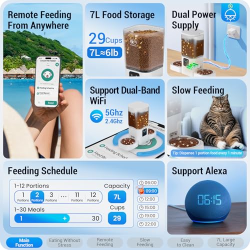 Frienhund 7L Automatic Cat and Dog Food Dispenser