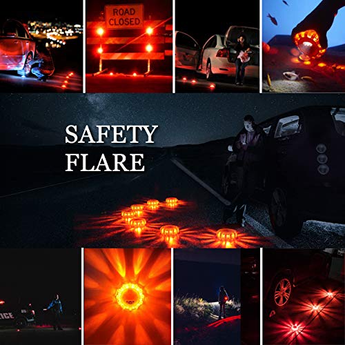 Tobfit Magnetic LED Road Flares Emergency Safety Kit