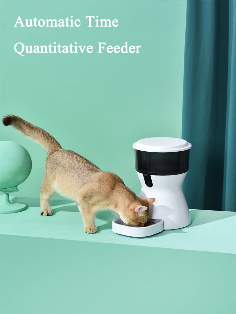 KLGHNMJ 4L Intelligent Feeder Timing Automatic for Cats Dogs Dry Food Pets Smart Dispenser Dish