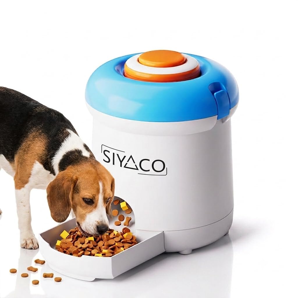 SIYACO Rechargeable Remote Dog Puzzle Treat Dispenser