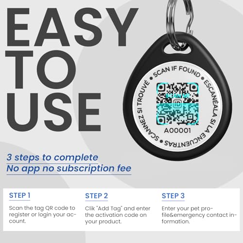ilFindYou Personalized QR Code Dog Collar ID Tag