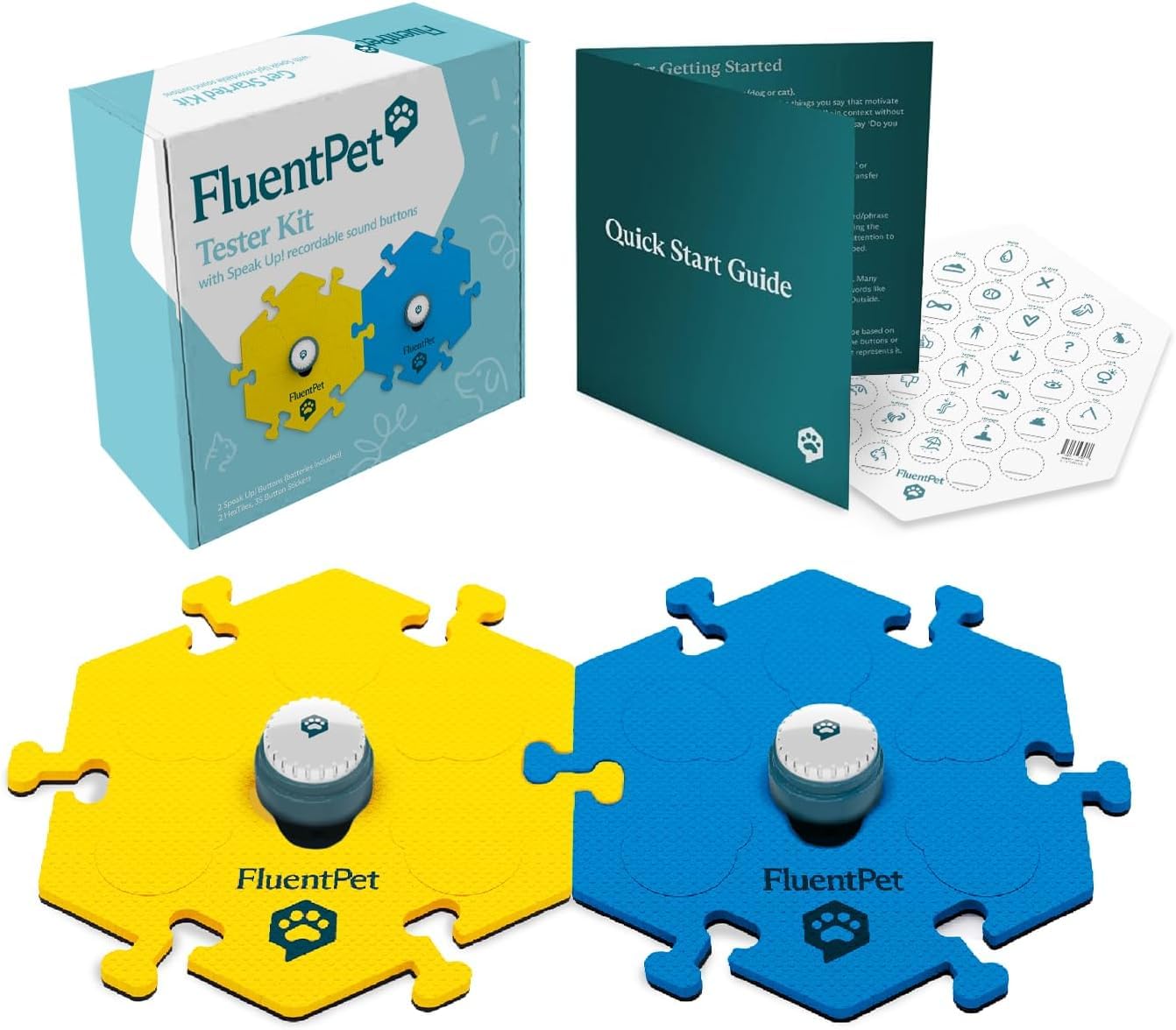 FluentPet Talking Button Kit for Pet Communication