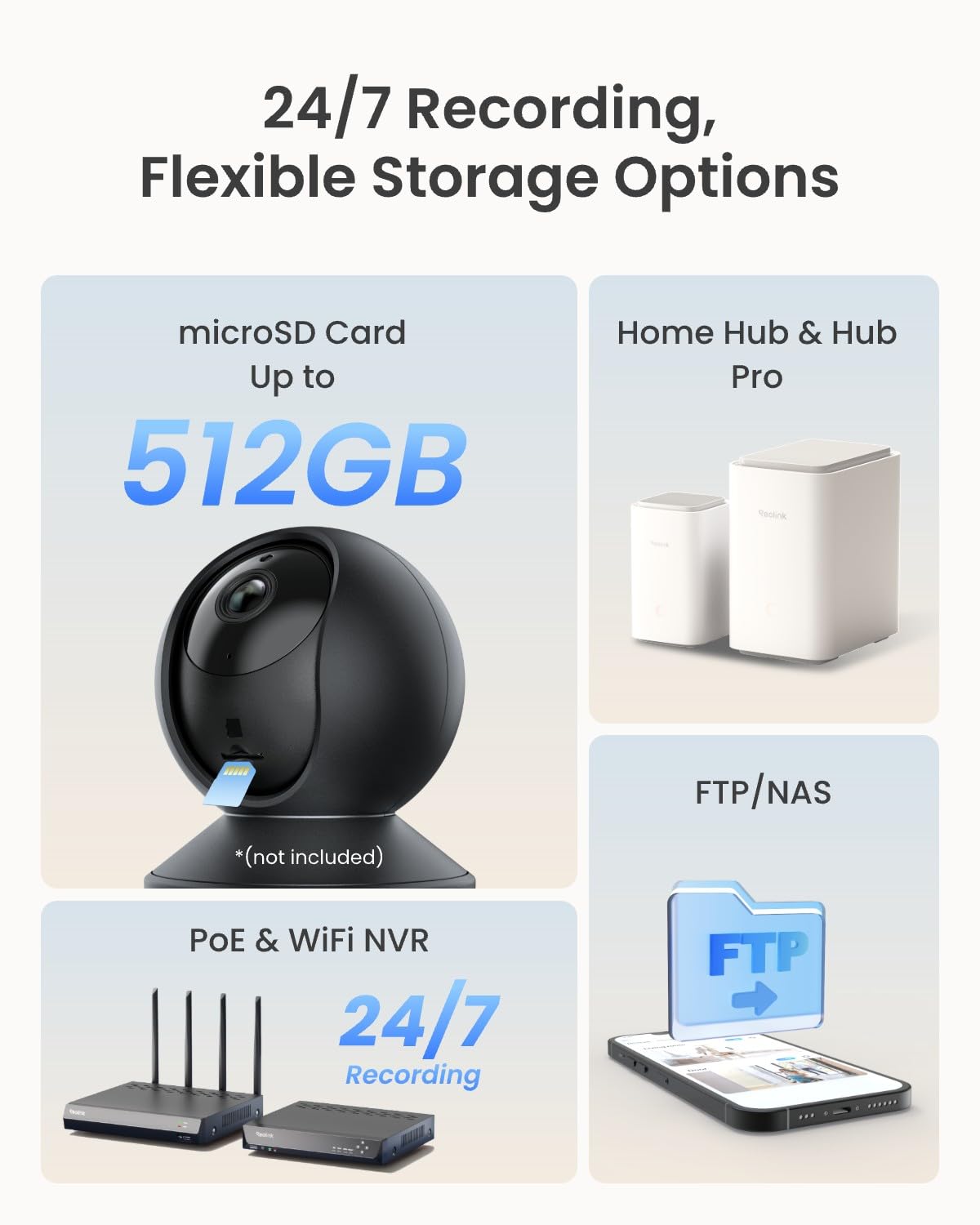 REOLINK E1 Pro 4MP WiFi Pet Camera with Auto Tracking