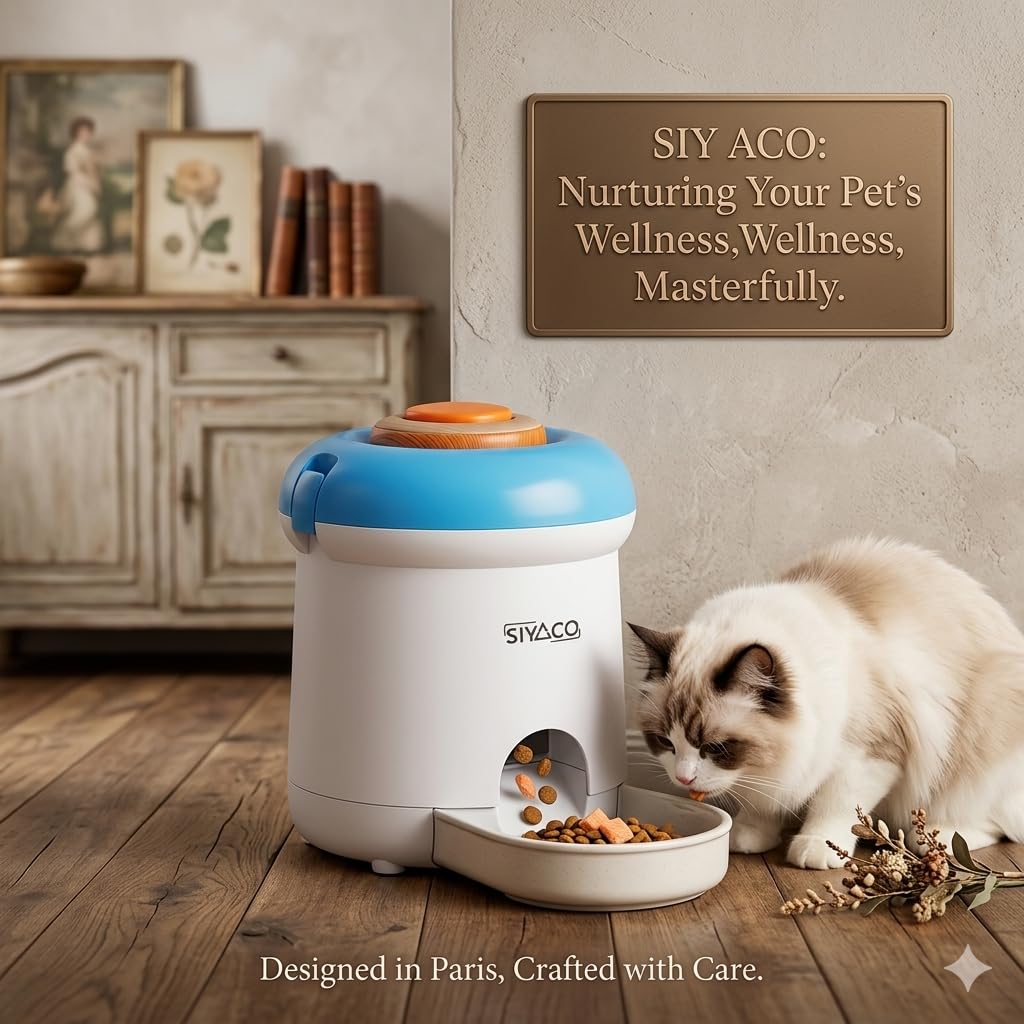 SIYACO Rechargeable Remote Dog Puzzle Treat Dispenser