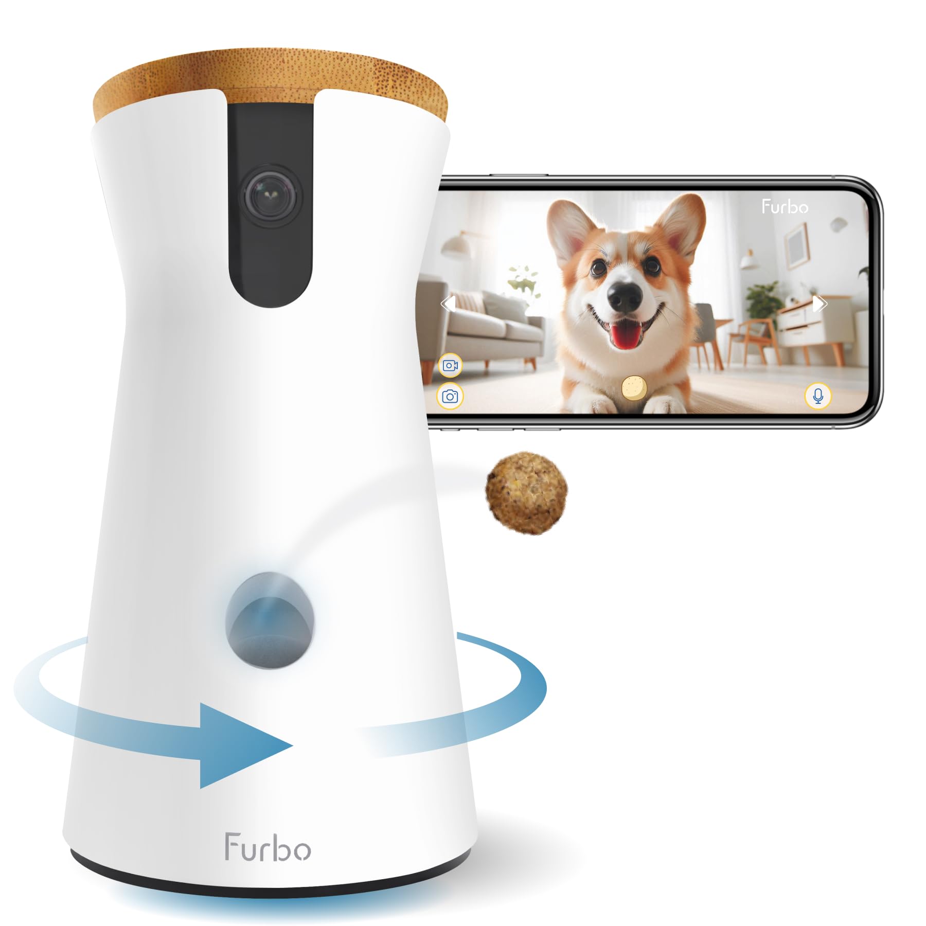 Furbo 360° Smart Pet Camera with Treat Tossing