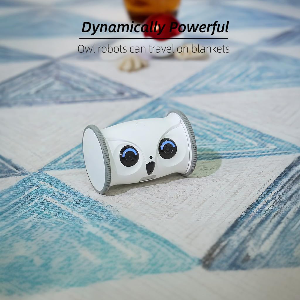 SKYMEE Owl Robot Pet Camera with Treat Dispenser