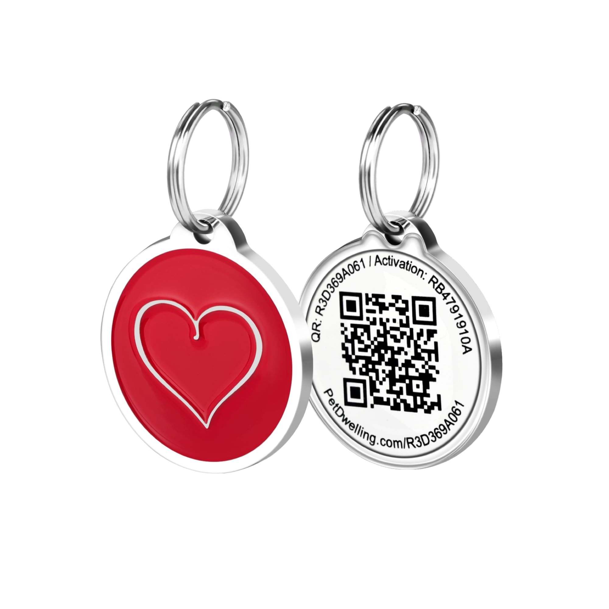Pet Dwelling QR Code Pet ID Tag with Online Profile