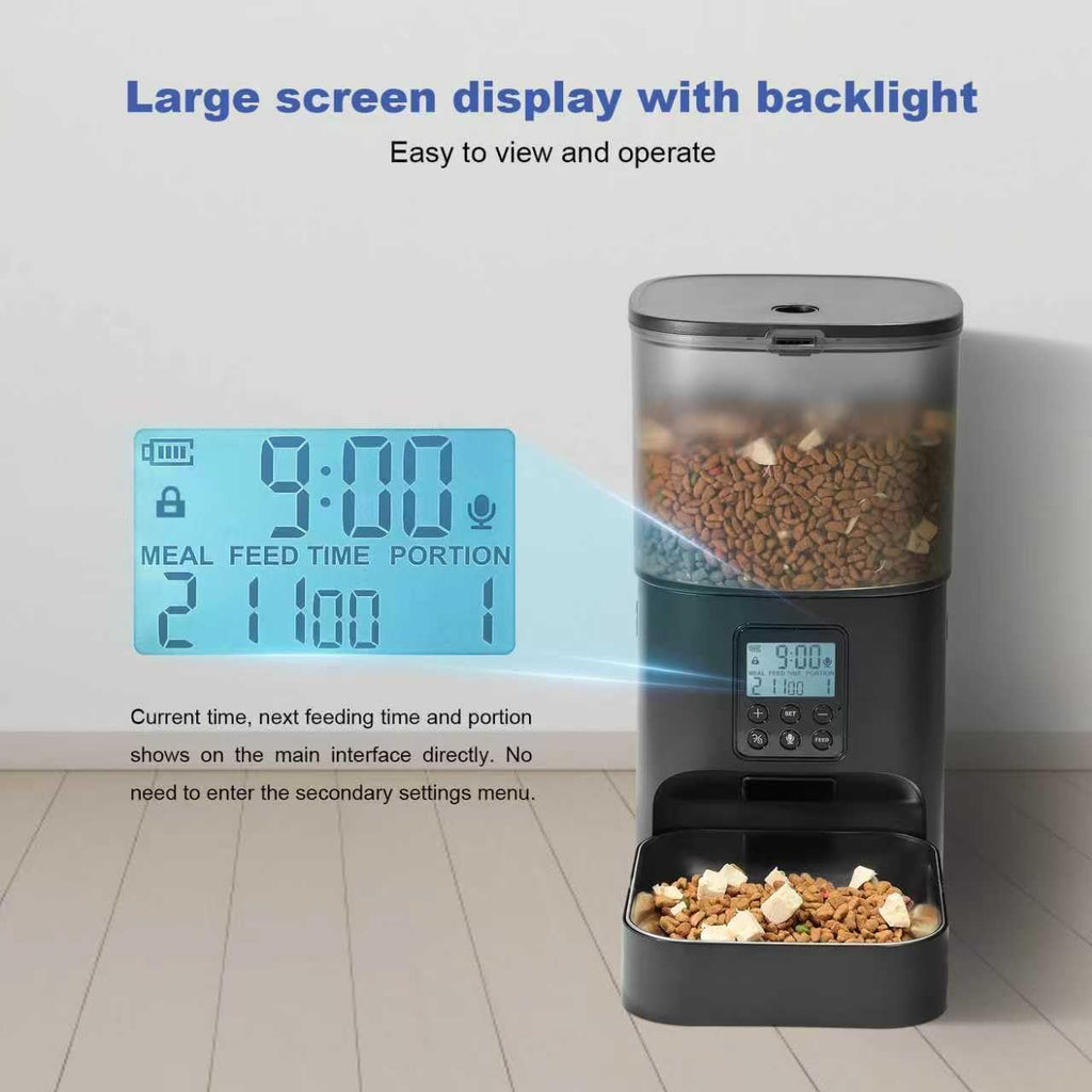 Automatic Cat Feeder with Voice Recorder and Meal Timer