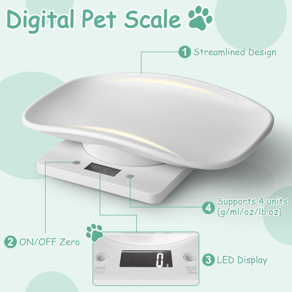 LYTDMSKY Portable Digital Pet Scale for Puppies and Kittens