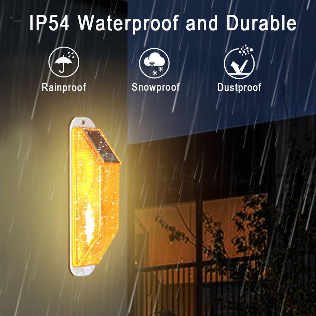 Aolyty Solar Waterproof LED Strobe Warning Beacon