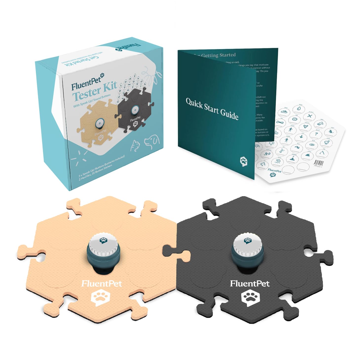 FluentPet Talking Button Kit for Pet Communication
