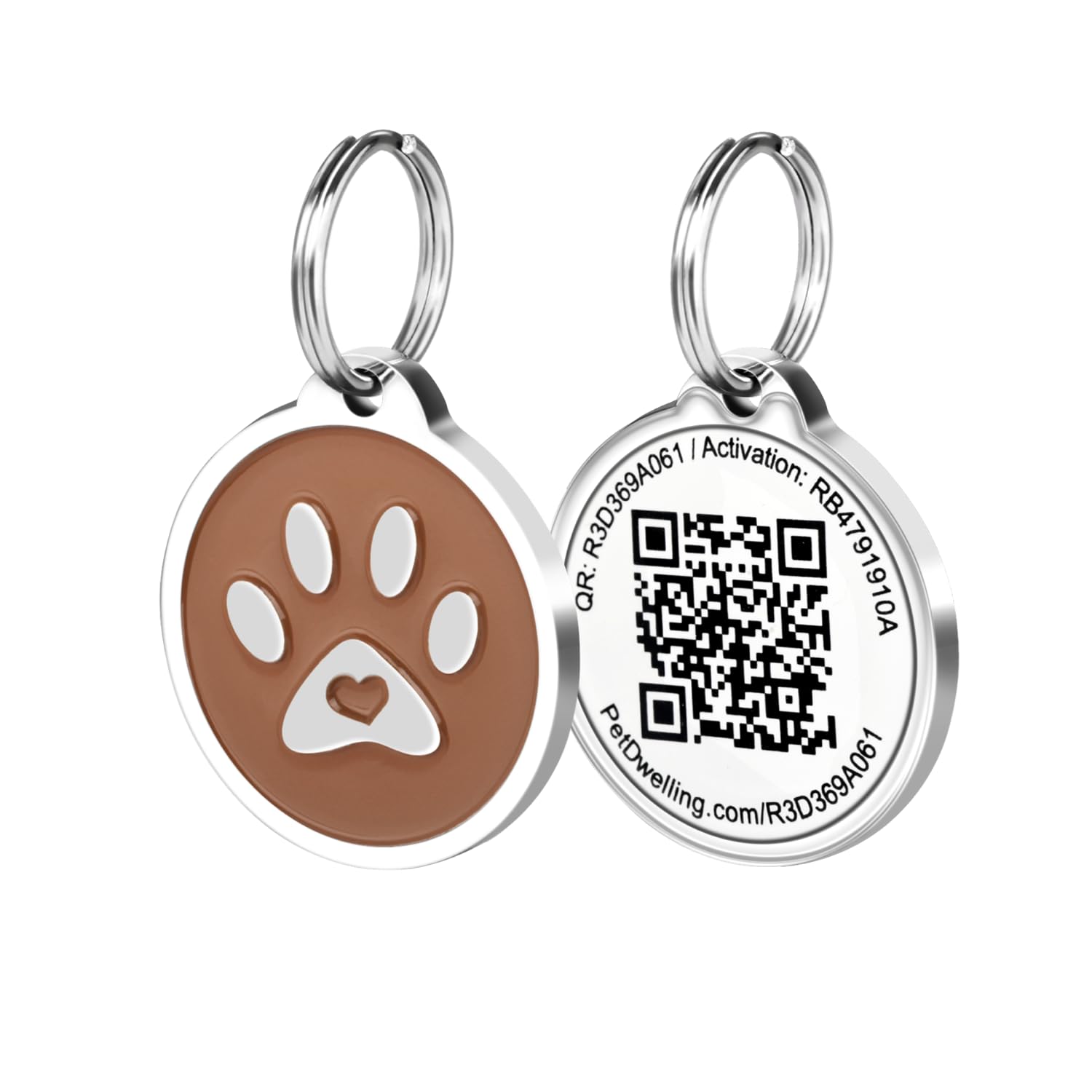 Pet Dwelling QR Code Pet ID Tag with Online Profile