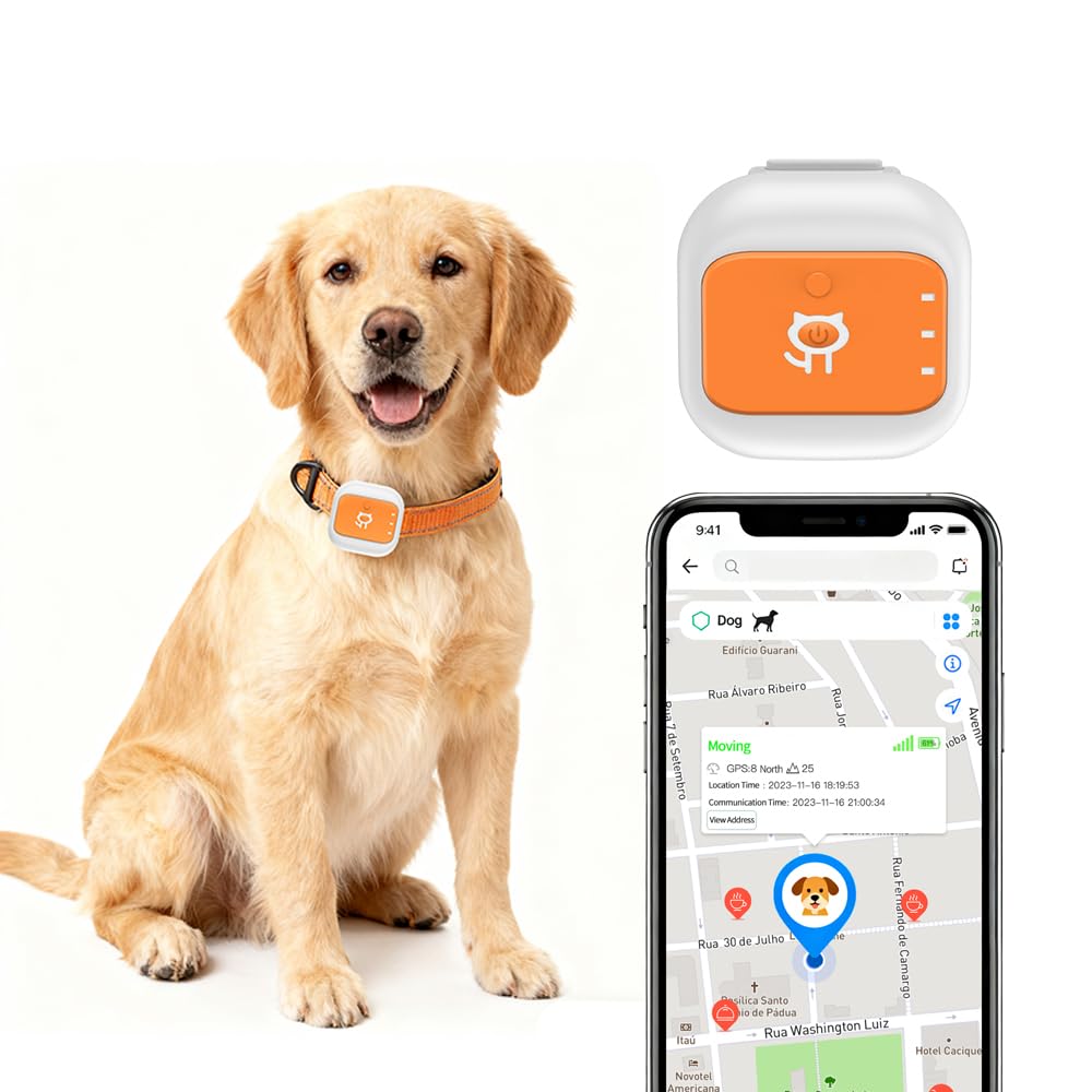 Smart GPS Cat and Dog Collar Tracker Anti-Lost Device