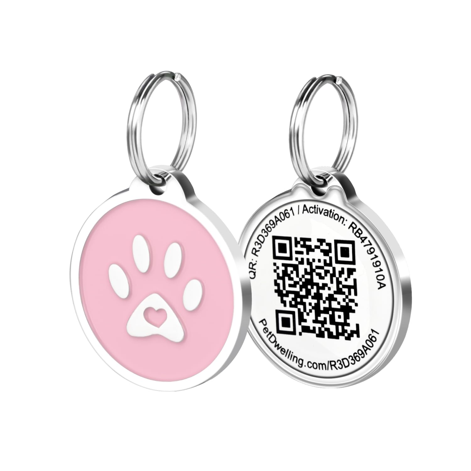 Pet Dwelling QR Code Pet ID Tag with Online Profile