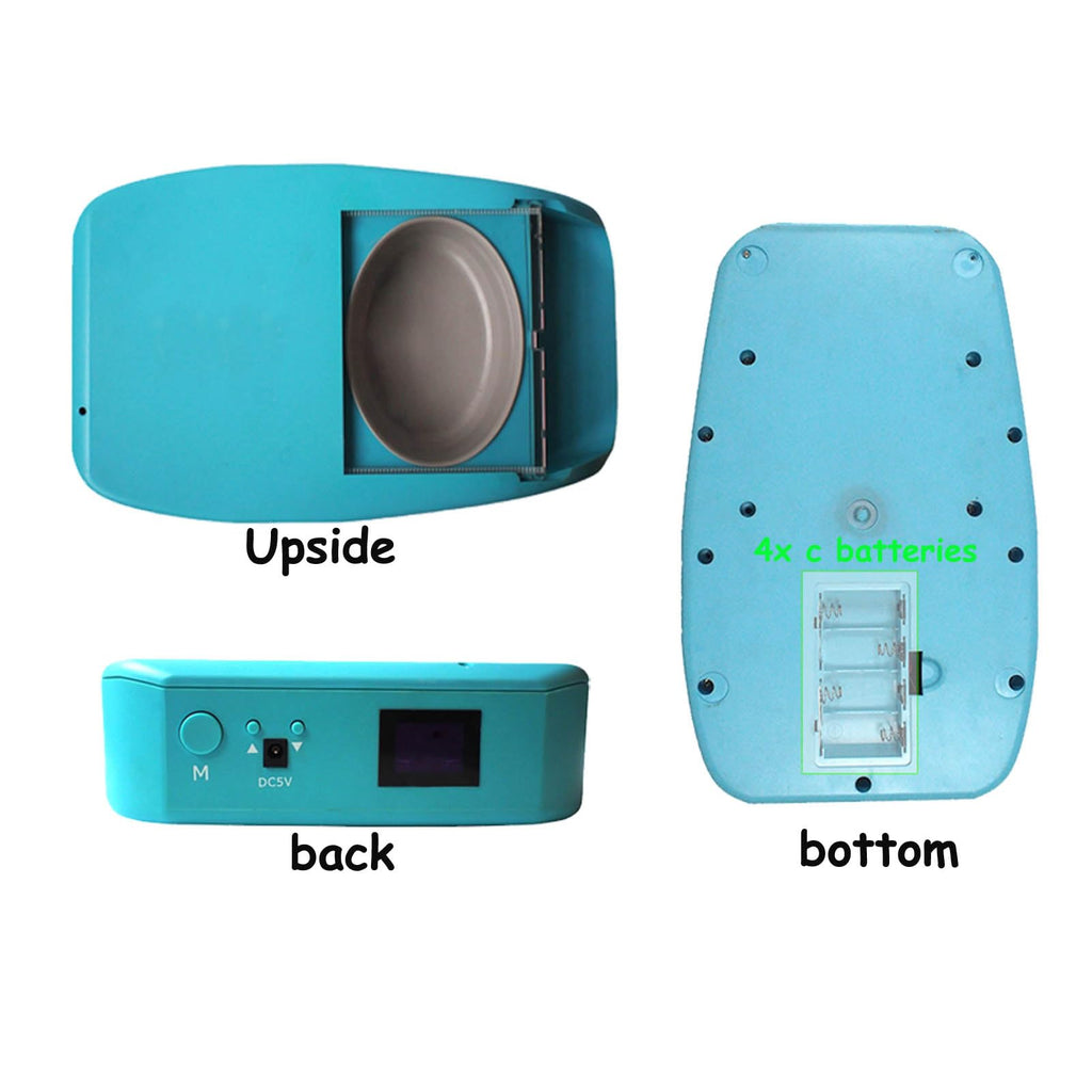 Automatic Cat Food Feeder with RFID Collar Sensor Timed Pet Food Feeder with RFID Tag Microchip for Multi-Pets