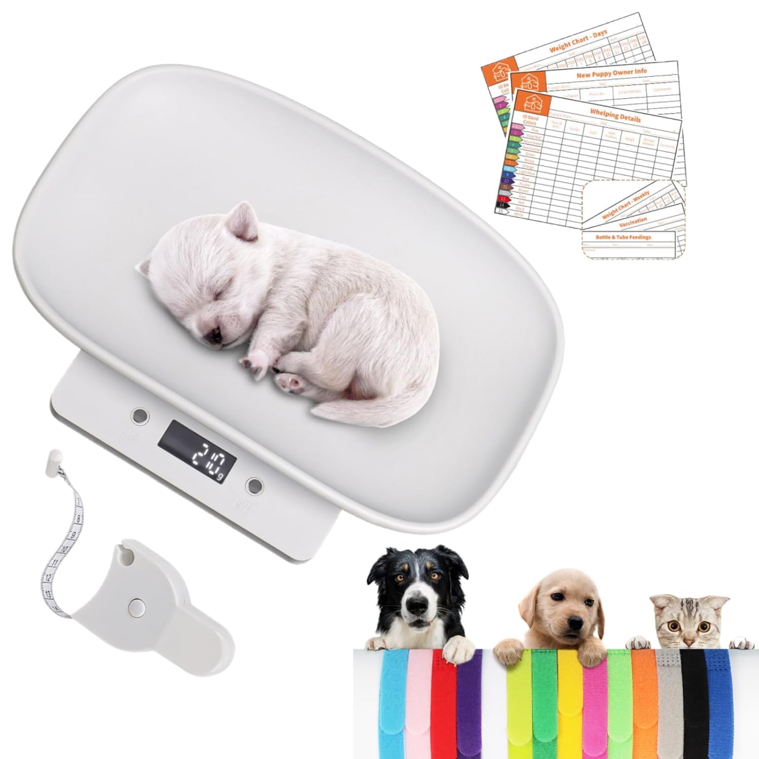 LYTDMSKY Portable Digital Pet Scale for Puppies and Kittens