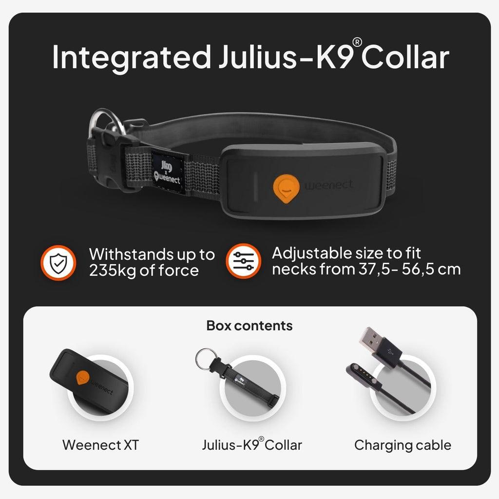 Weenect Dog XT Waterproof GPS Collar with XL Antenna