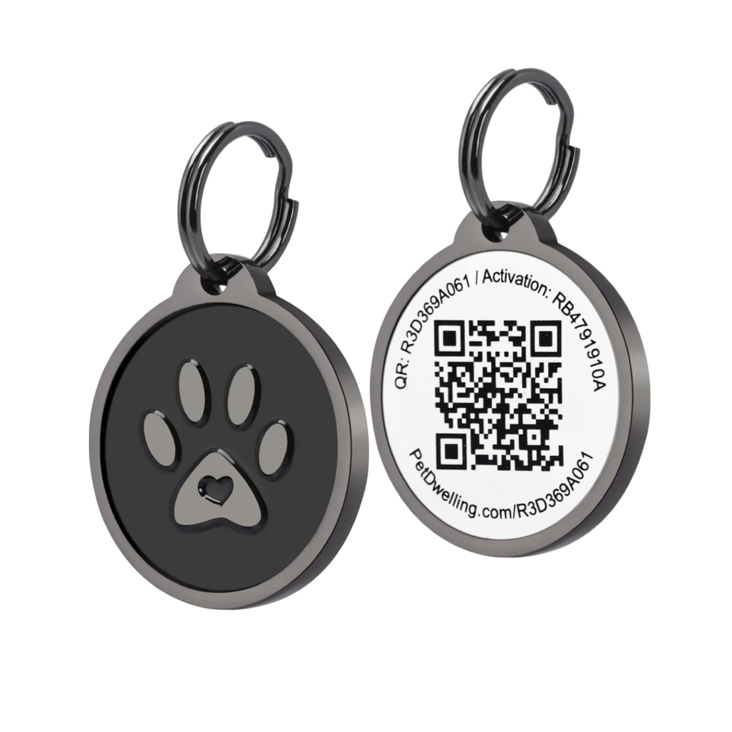 Pet Dwelling QR Code Pet ID Tag with Online Profile