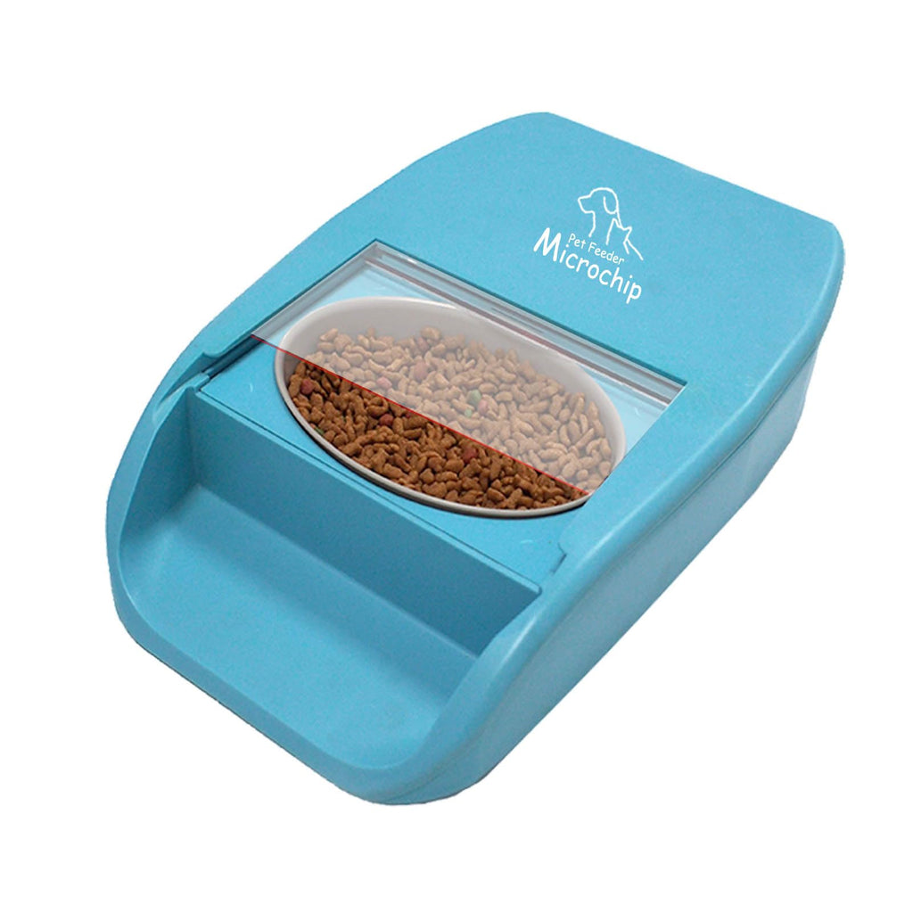 Automatic Cat Food Feeder with RFID Collar Sensor Timed Pet Food Feeder with RFID Tag Microchip for Multi-Pets