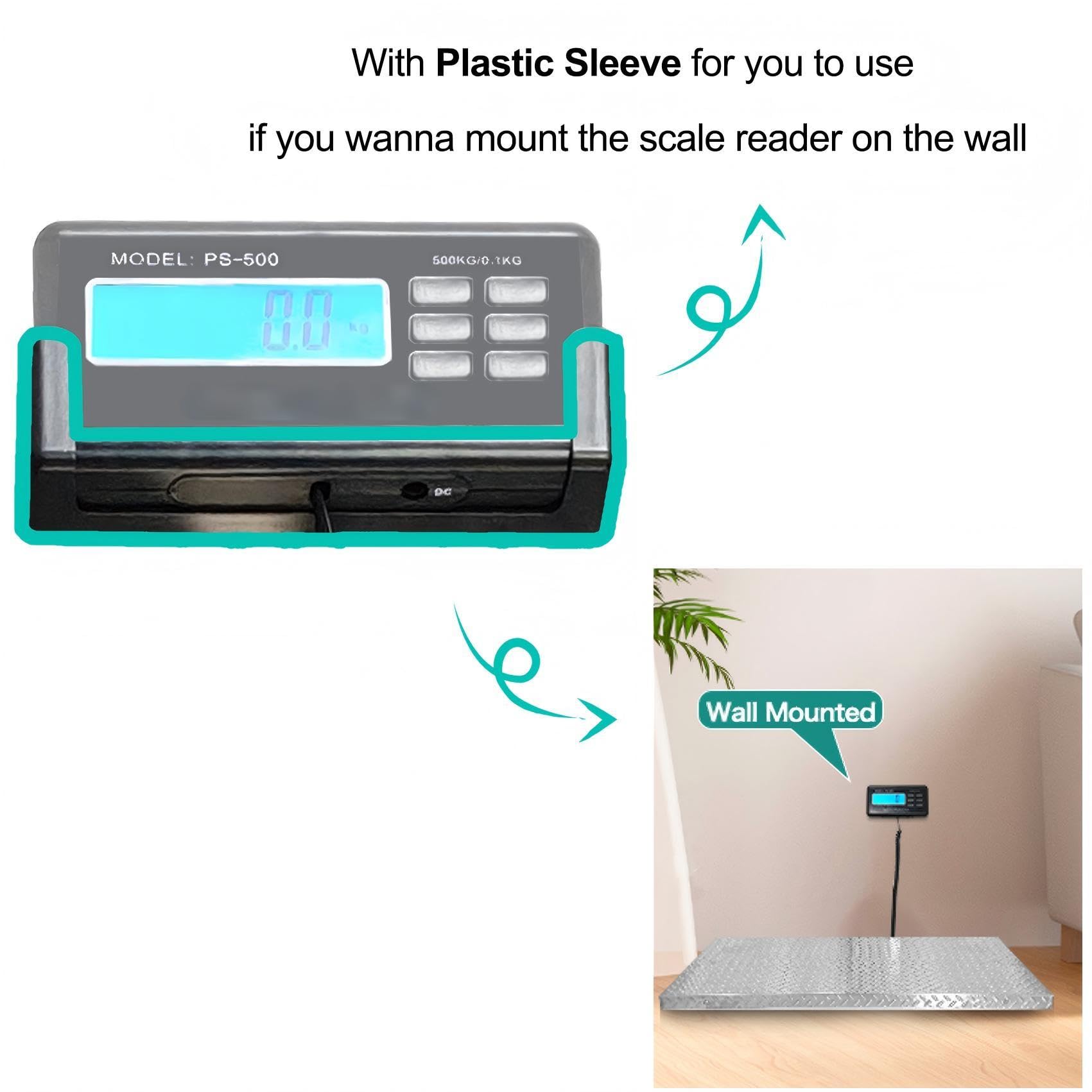 Wixeeua Digital Pet and Shipping Scale with Tare Hold Count