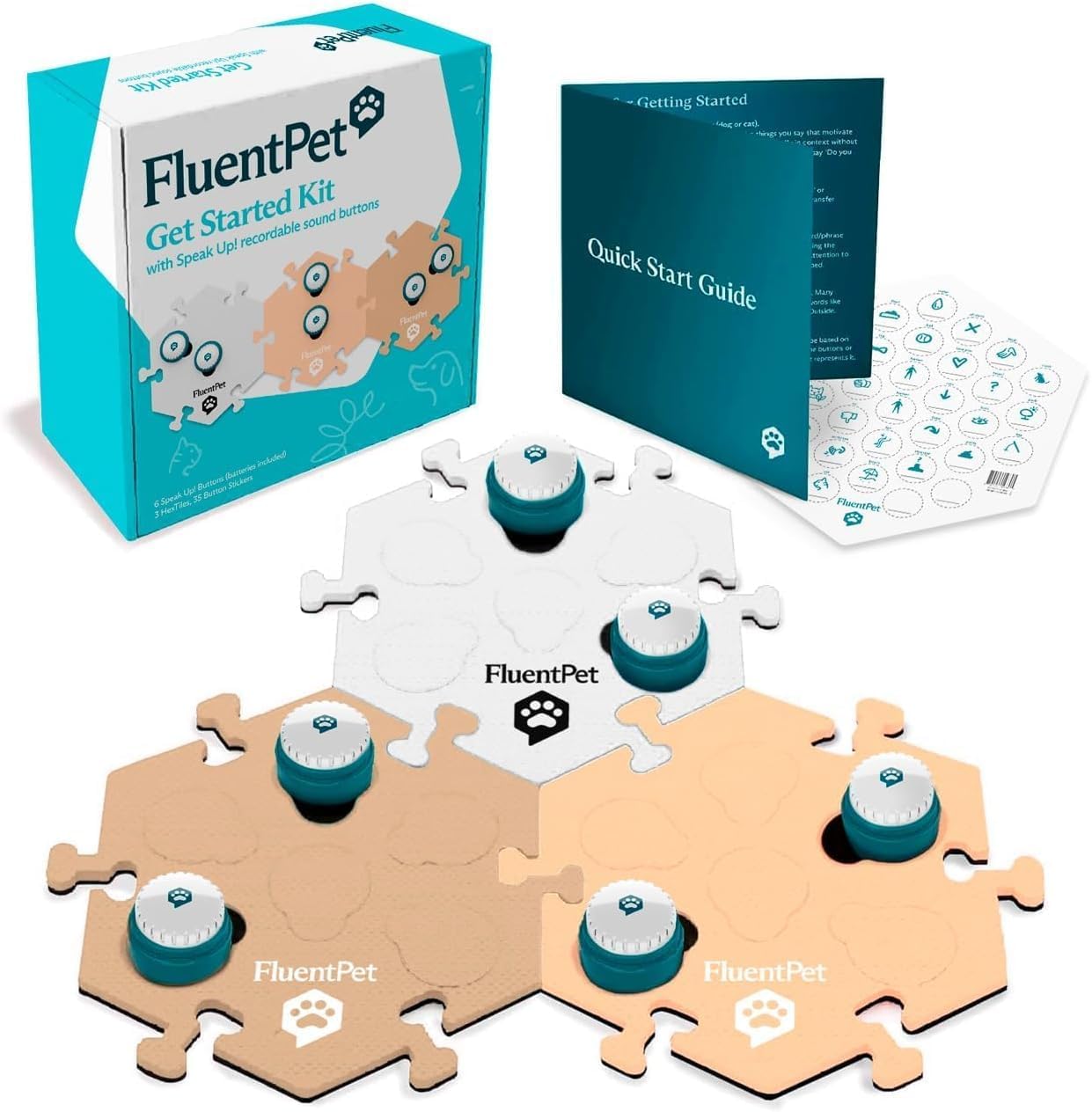 FluentPet Talking Button Kit for Pet Communication