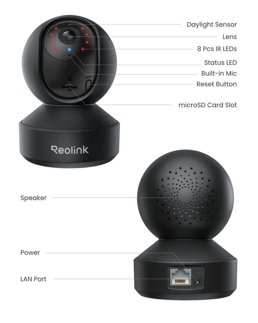 REOLINK E1 Pro 4MP WiFi Pet Camera with Auto Tracking