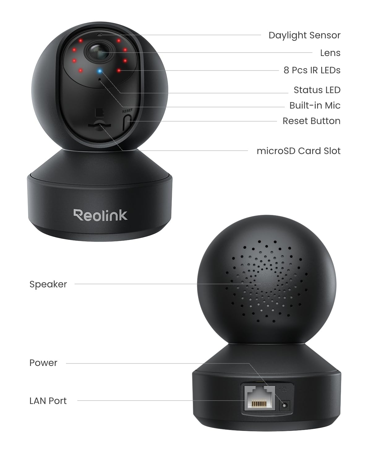 REOLINK E1 Pro 4MP WiFi Pet Camera with Auto Tracking