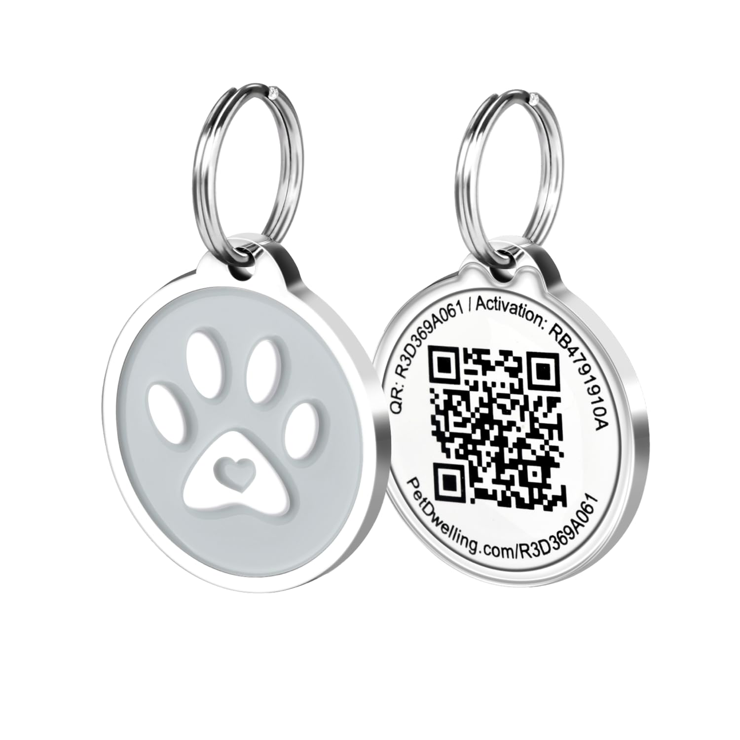 Pet Dwelling QR Code Pet ID Tag with Online Profile
