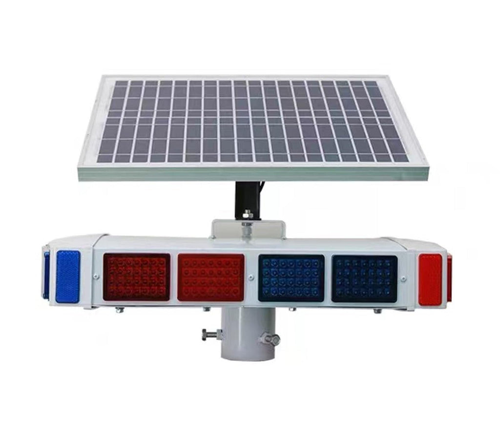Solar RGB LED Traffic Warning Strobe Light for Outdoors