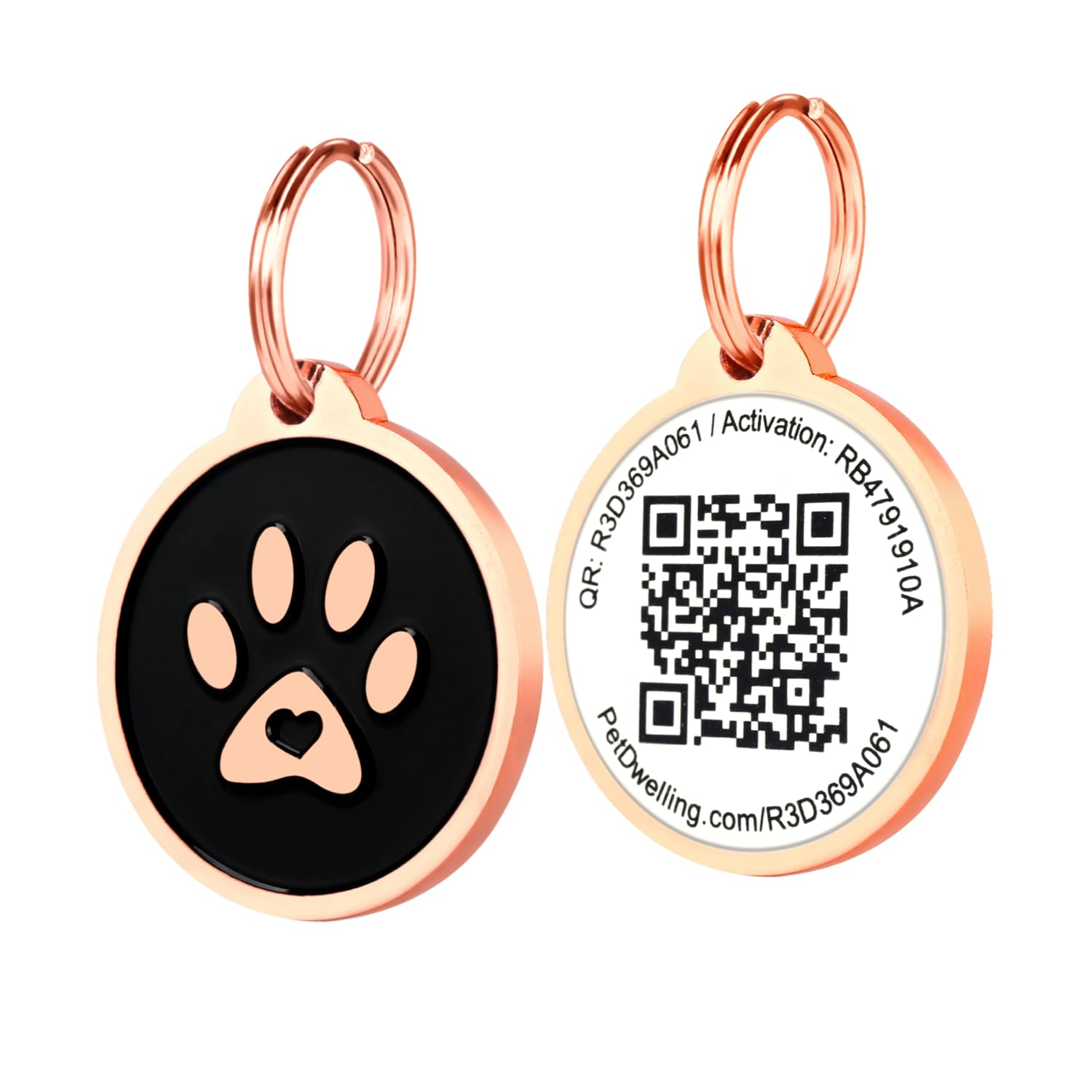 Pet Dwelling QR Code Pet ID Tag with Online Profile
