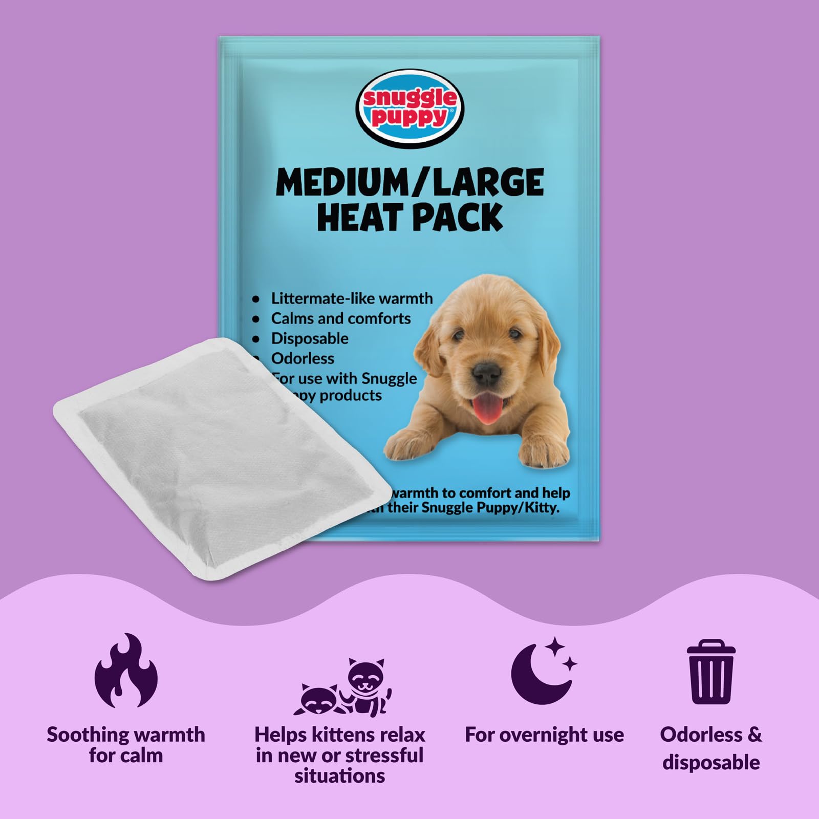 Snuggle Puppy Heartbeat Cat Toy for Anxiety Relief
