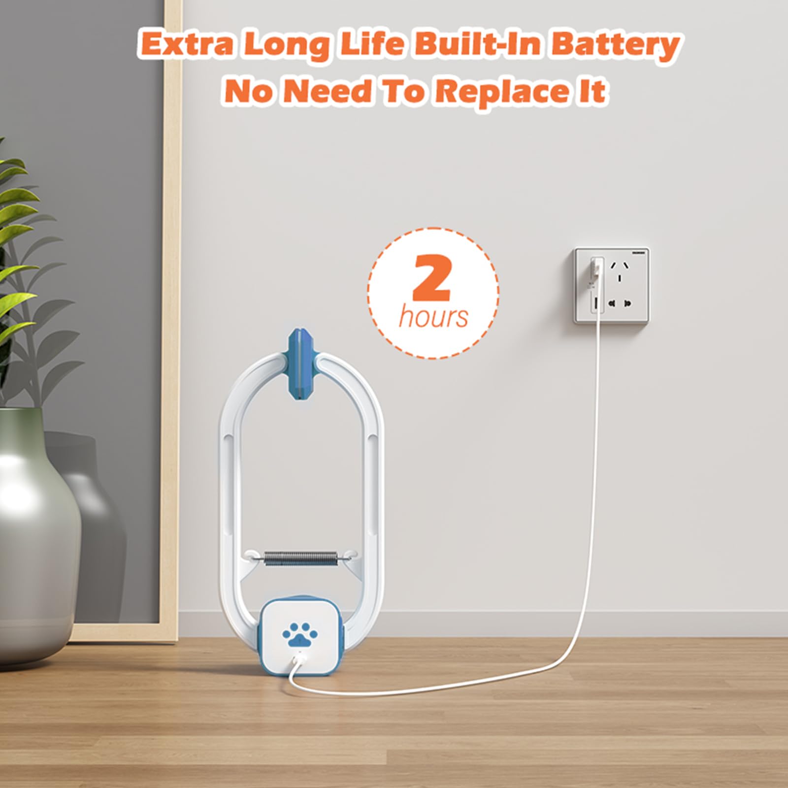 HAPPYCODE Rechargeable Remote Cat Teaser Door Clip Toy