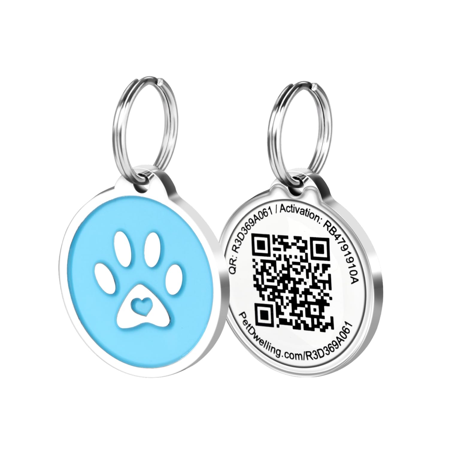 Pet Dwelling QR Code Pet ID Tag with Online Profile