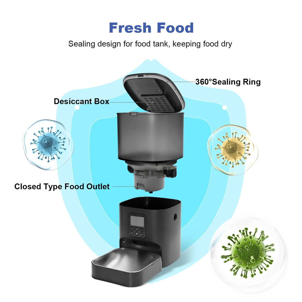Automatic Cat Feeder with Voice Recorder and Meal Timer