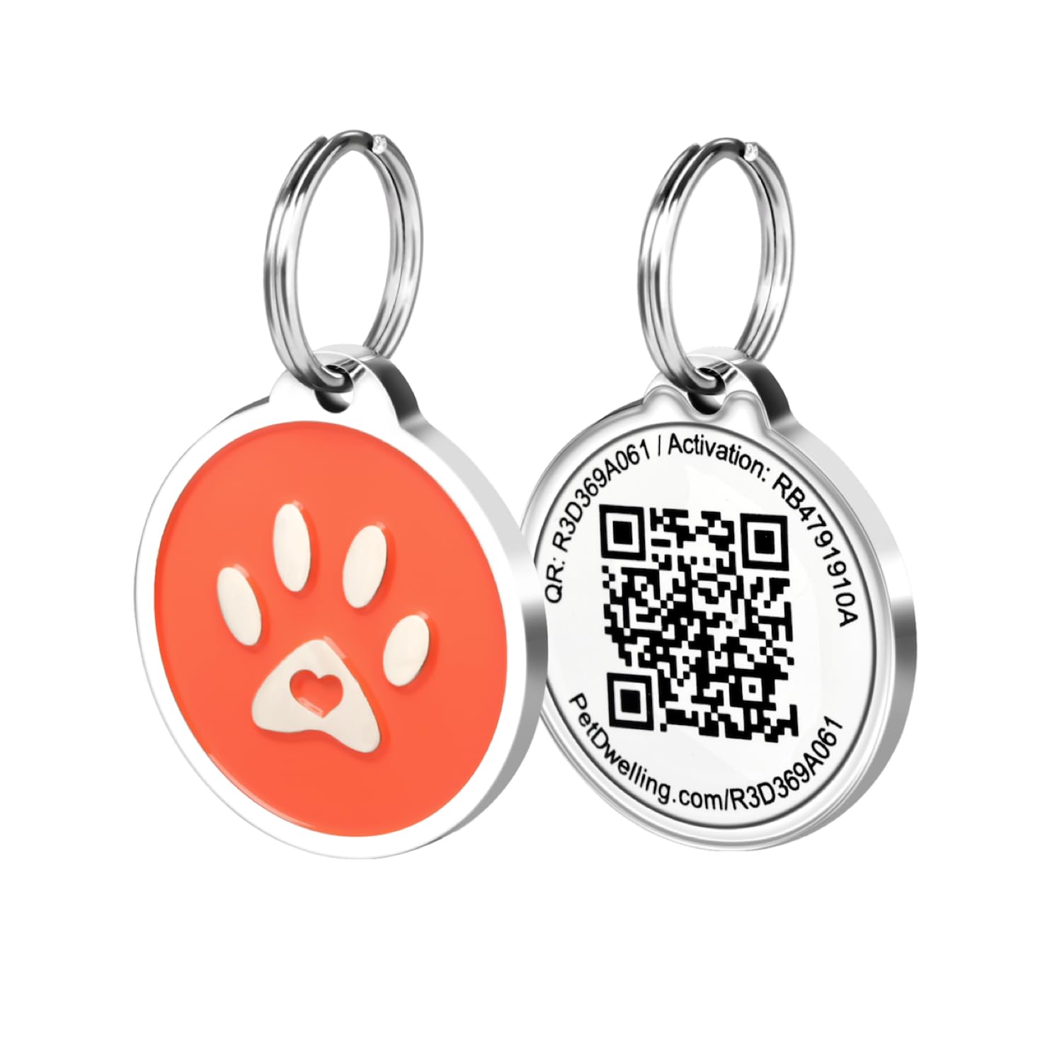 Pet Dwelling QR Code Pet ID Tag with Online Profile