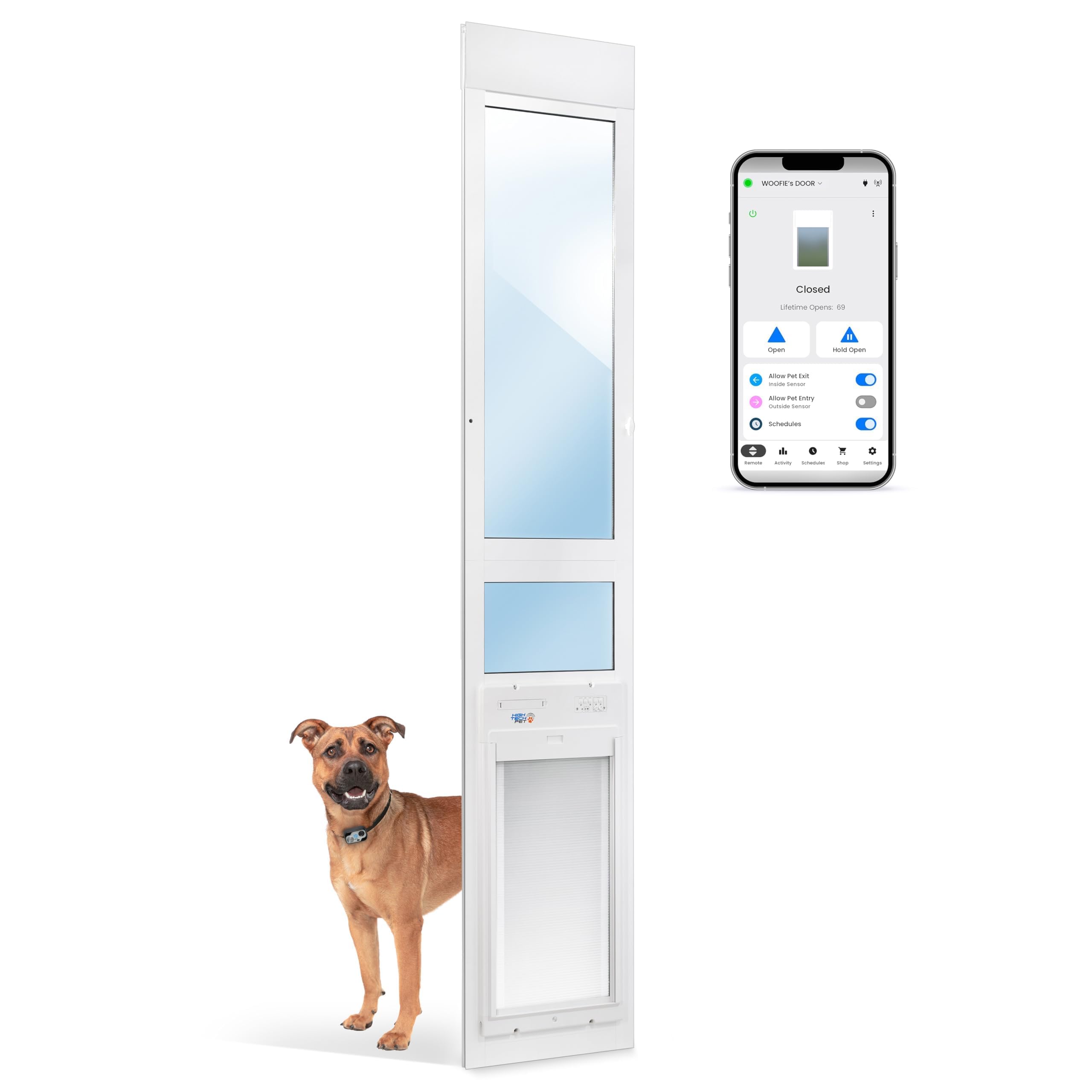 High Tech Pet WiFi Roll Up Smart Automatic Pet Door