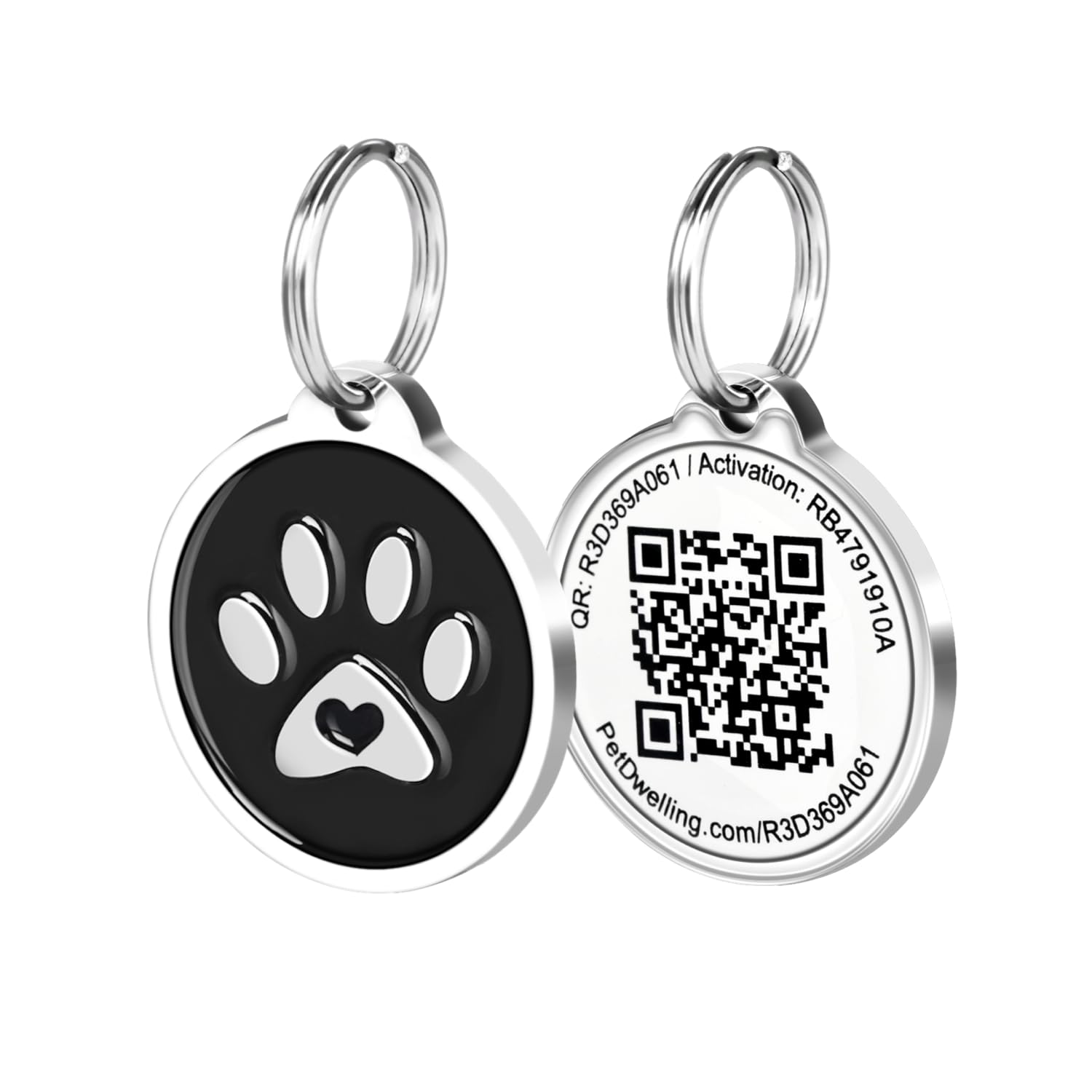 Pet Dwelling QR Code Pet ID Tag with Online Profile