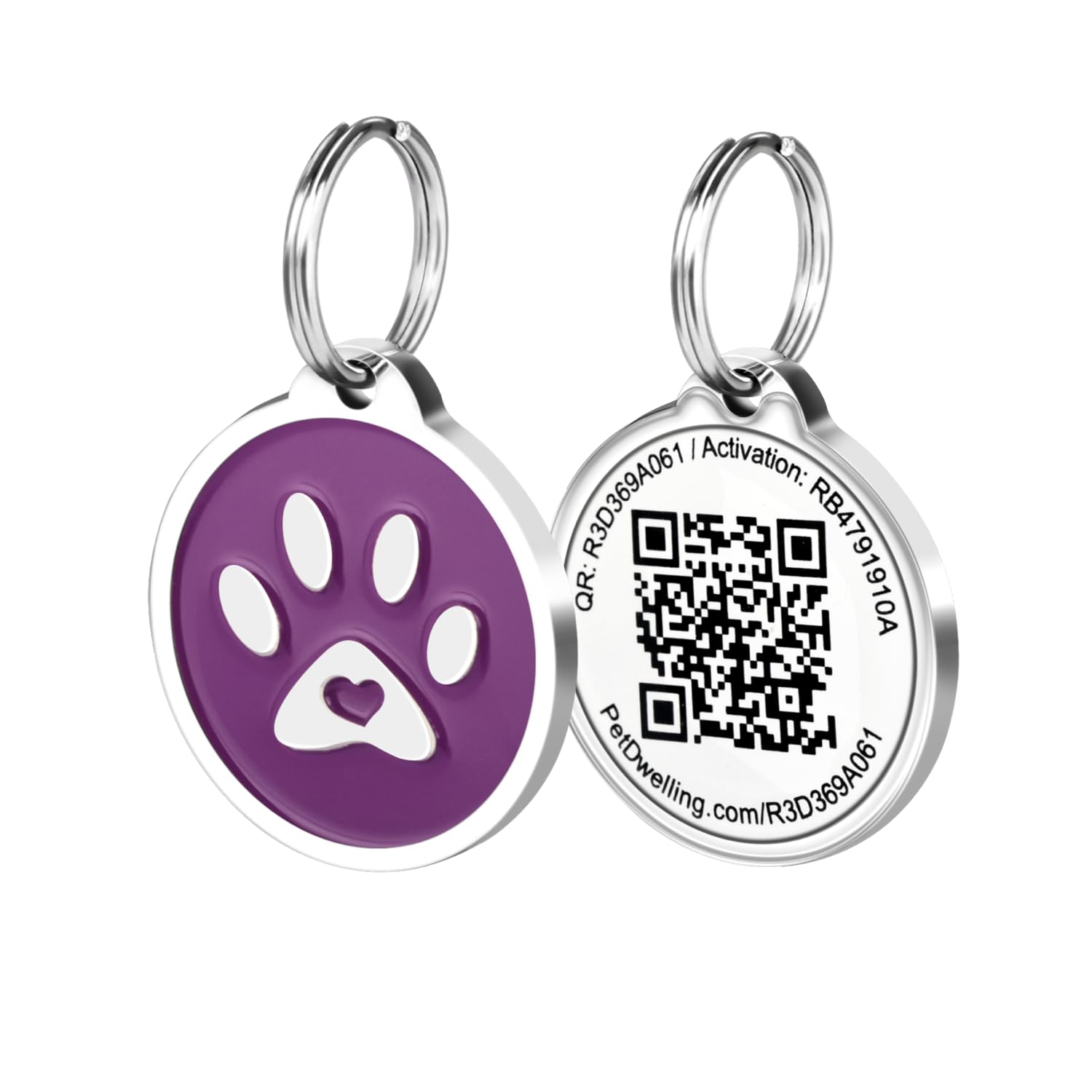 Pet Dwelling QR Code Pet ID Tag with Online Profile
