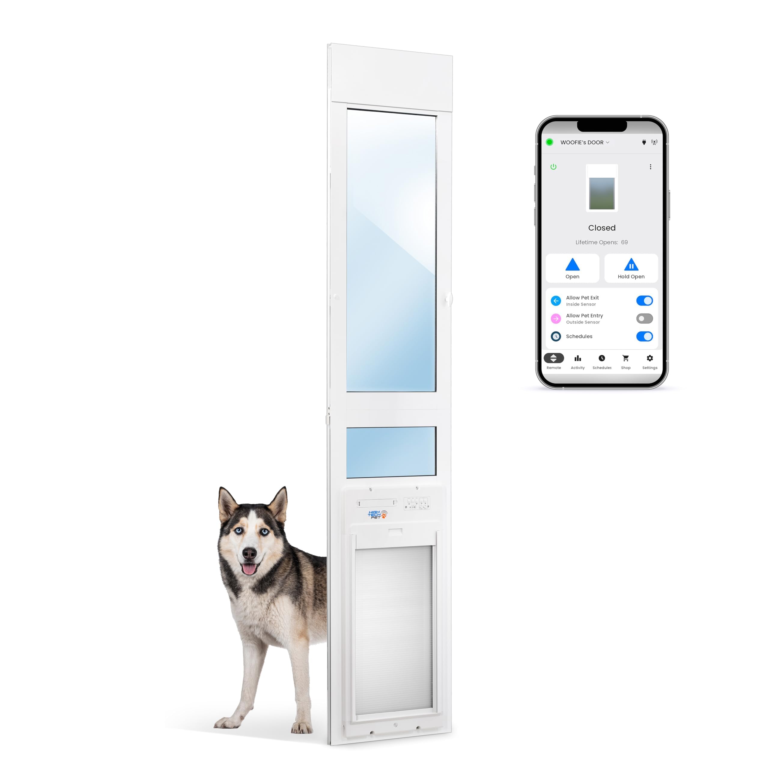 High Tech Pet WiFi Roll Up Smart Automatic Pet Door