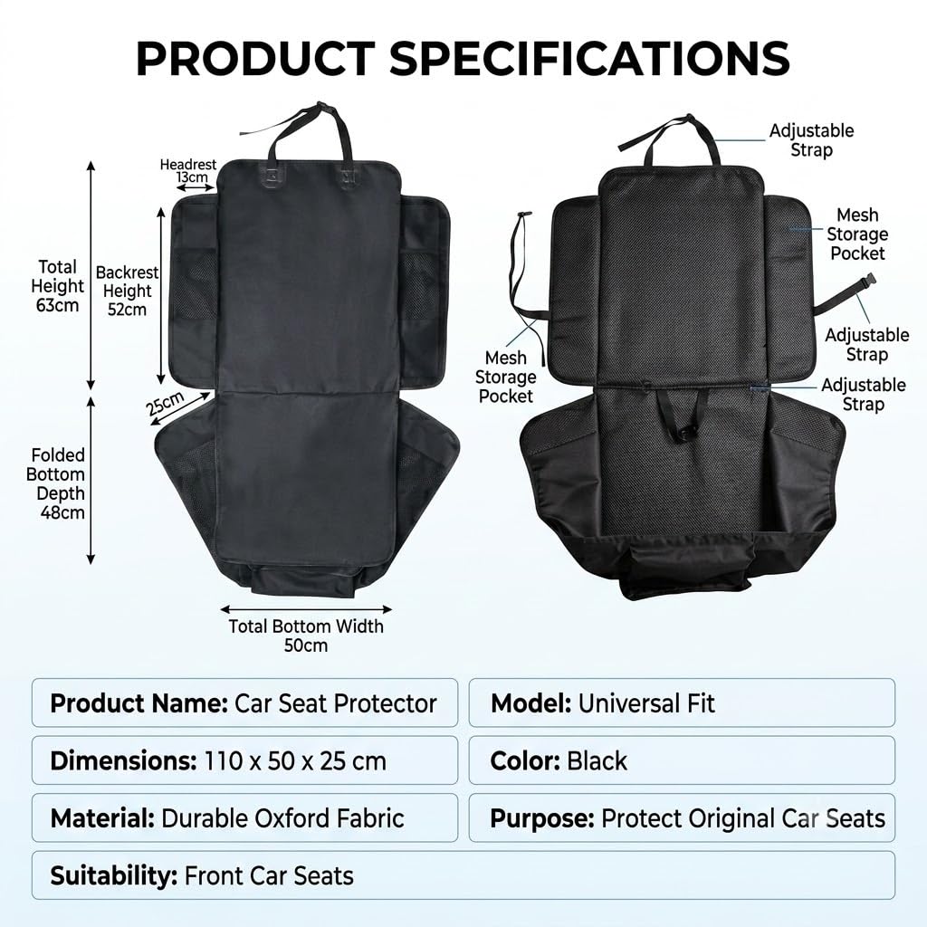 Kexudar Oxford Pet Seat Cover for Smart Fortwo ED 2013-2017