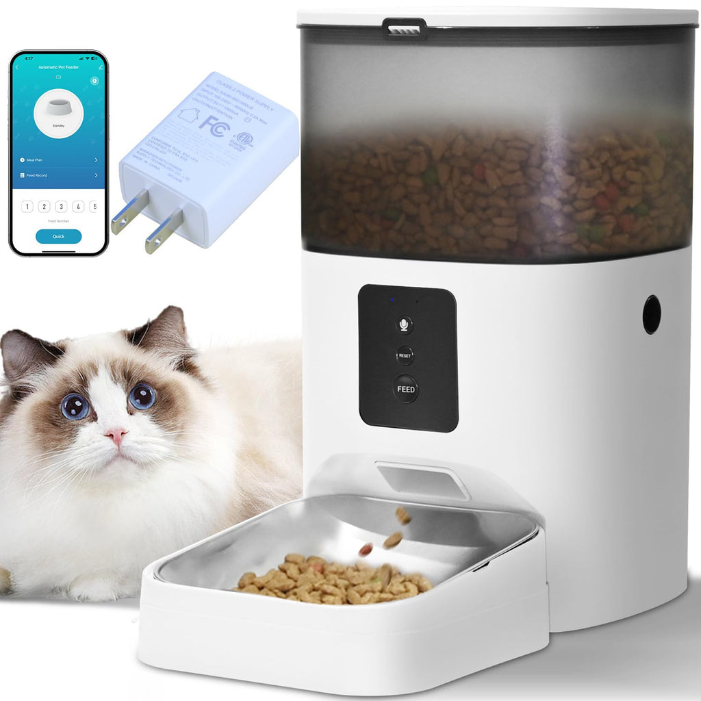 Automatic Cat Feeder with Voice Recorder and Meal Timer